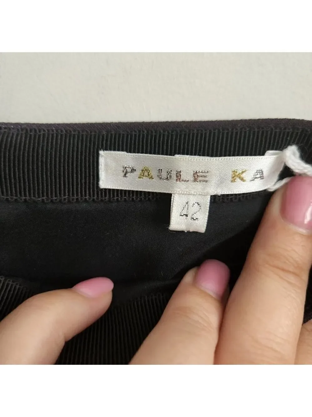 PAULE KA | striped skirt black white navy sz 10